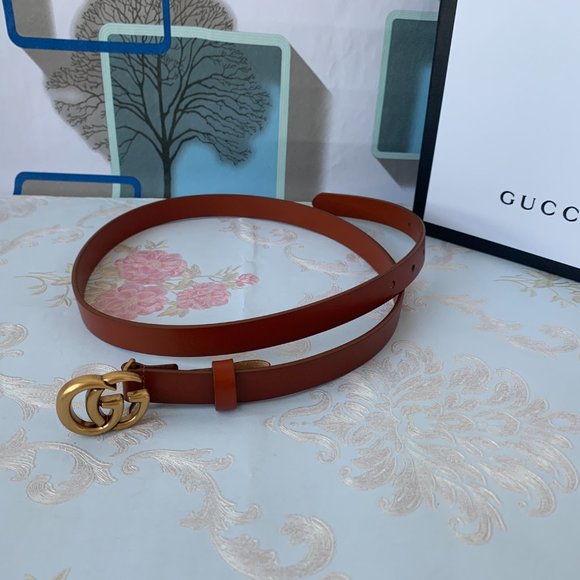 A Double G buckle belt made in our unfinished fade main image 6